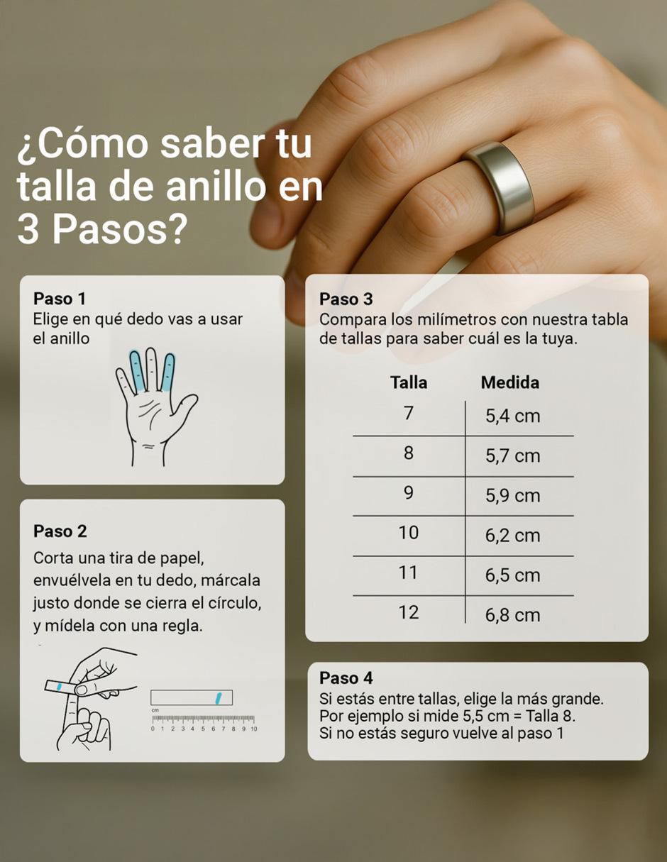 Anillo inteligente Smart Ring unisex 7