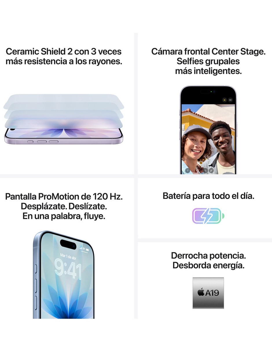 iPhone 17 6.3 pulgadas Super Retina XDR 7