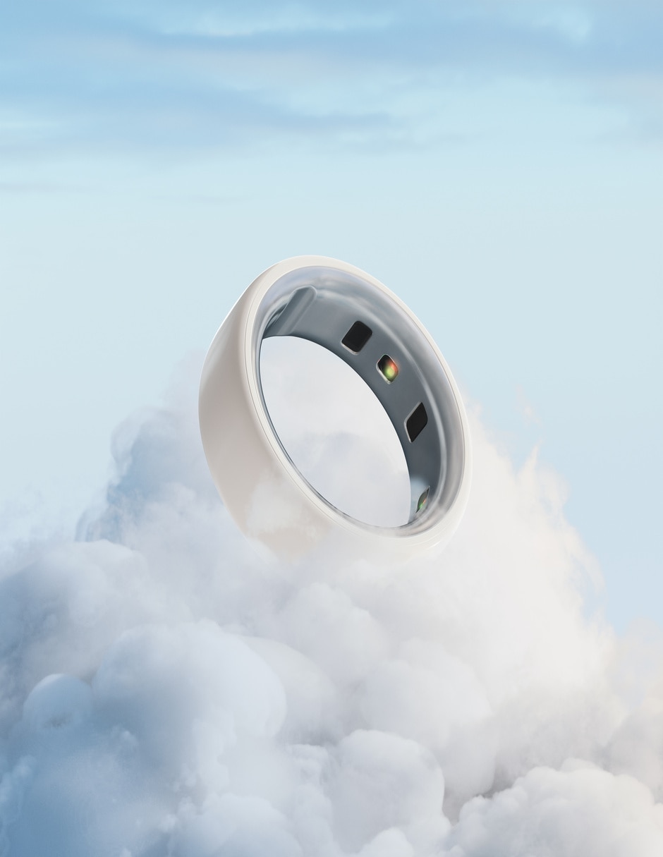 OURA RING 4 CERAMIC, 10, BLANCO