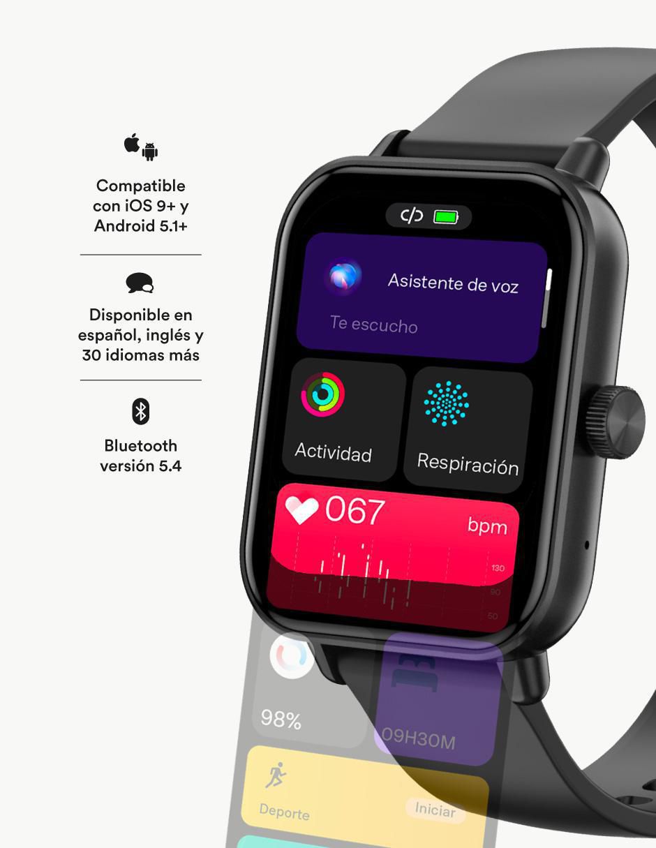 "kit/set/smartwatch/smartband" brunn by swiss code migo "para" unisex no incluye no aplica