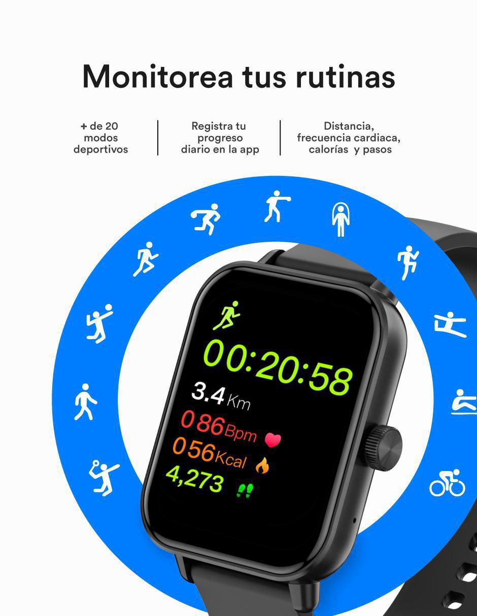"kit/set/smartwatch/smartband" brunn by swiss code migo "para" unisex no incluye no aplica