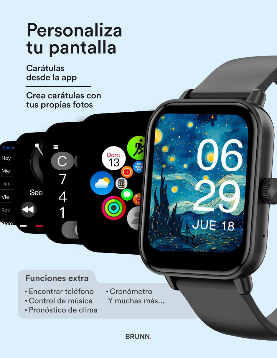 "kit/set/smartwatch/smartband" brunn by swiss code migo "para" unisex no incluye no aplica